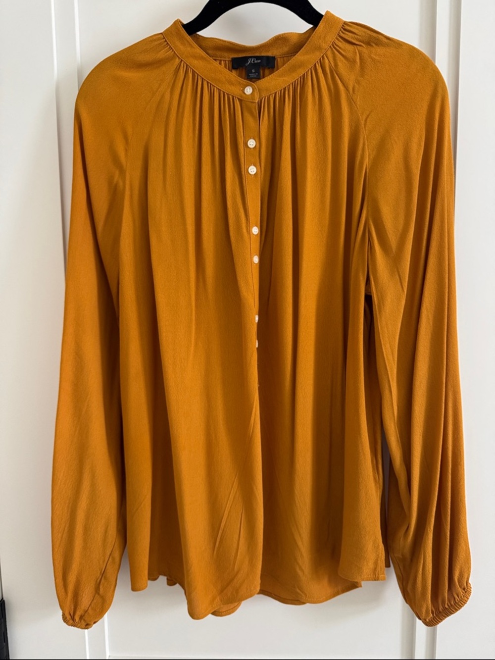 J. Crew Henley Peasant Blouse. Size Small. Never Worn.